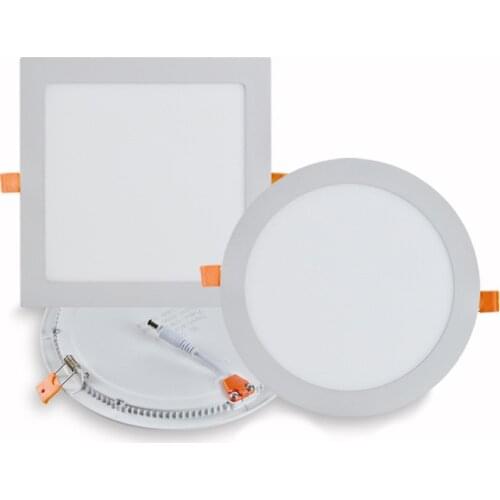 LED Downlight Recessed Kitchen Bathroom Lamp 220V 24W Round/Square LED Ceiling Panel light Warm/Cool White