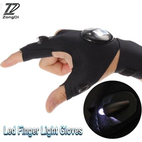 ZD Glove LED Flashlight Nighttime Repair Rescue Tool For kia Ceed Suzuki grand vitara Citroen xsara picasso C3 Subaru Saab Lada