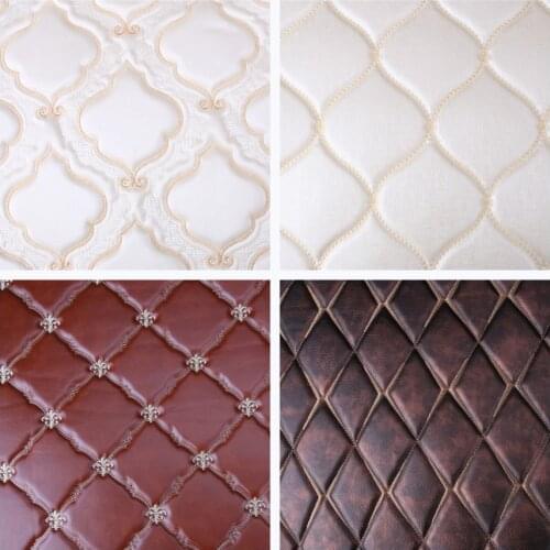 140cm*100cm 2kg per meter 1mm alcantara Embroidered PU leather for Sliding door decoration sofa bedside furniture card interior