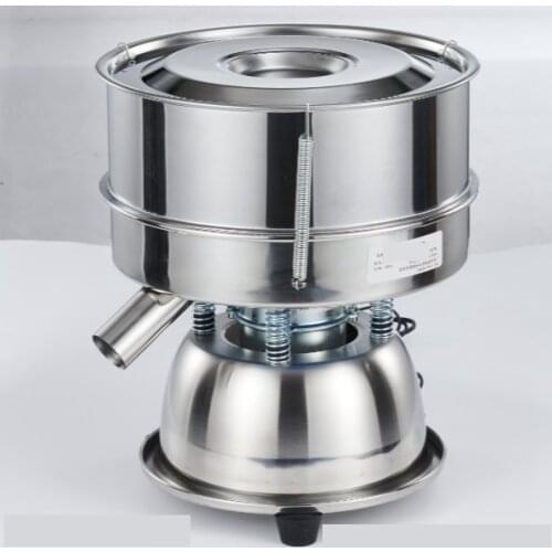 220V/110V Vibrating screen sieve powder machine stainless steel small electric sieve filter medicine Vibration screening machine
