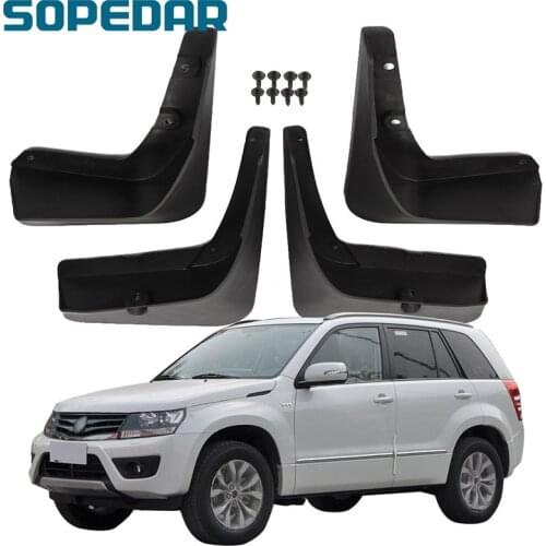 SOPEDAR 4PCS Car Front Rear For Suzuki Vitara 2012 Styling Mudflaps Splash Guards Wheel Mud Flaps Splash Guards Mudguards Fender