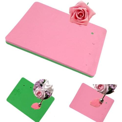5 Holes Fondant Cake Decorating Flower Foam Mat Sponge Cake Foam Pad Fondant Cake Mat Sugarcraft Sponge Pad Cake Decoration Tool