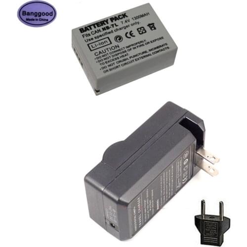 7.4V 1300mAh NB-7L NB7L Digital Camera Battery + AC Charger for Canon PowerShot G10 G11 G12 SX30 SX30IS DJ6M2