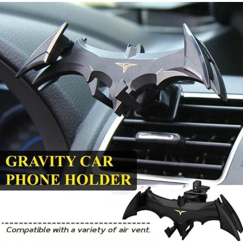 Car Air Vent Phone Mount Bat Shape Hands Auto Phone Holder Car Free Gravity Anti-Scratch Cradle Accessories