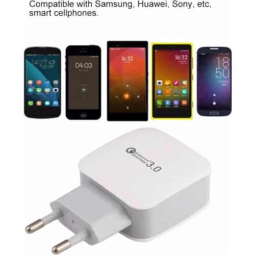 QC 3.0 Fast Quick Charge USB Mobile Phone Charger Adapter Travel Wall Charging Head Plug for iPhone 6 7 8 Samsung Smartphone