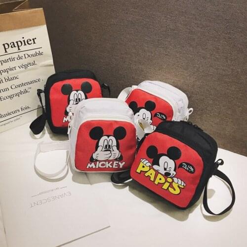 Disney Children Cartoon Bag for Shoulder Mickey mouse girl bag messenger lovely bag girl gift Minnie packet bag