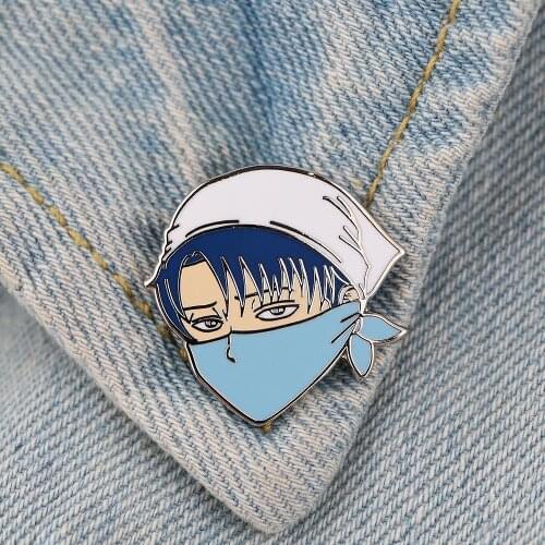 LT758 Japanese Anime Attack on Titan Manga Icons Enamel Pin Badge Collar Lapel Pin for Backpack Decoration Jewelry Gifts
