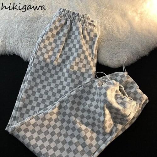 HIKIGAWA Women's Plaid Trousers