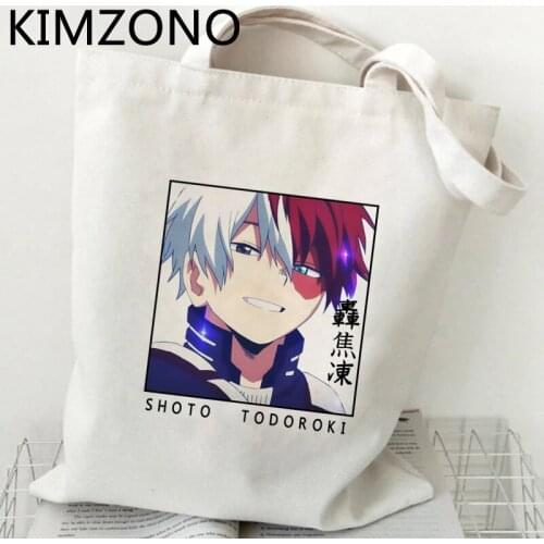 My Hero Academia shopping bag canvas bolso shopping shopper tote bag bolsa compra fabric cabas