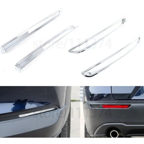 Chrome Front Rear Fog Light Lamp Cover Trim for Mazda CX30 CX-30 2020 2021 Bumper Protection Car Accessories