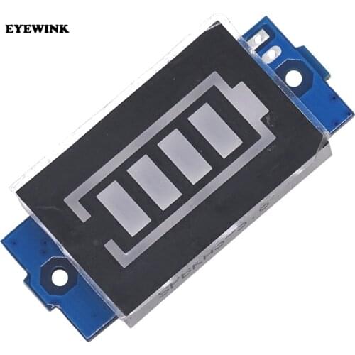 1S 2S 3S 4S Single 3.7V Lithium Battery Capacity Indicator Module 4.2V Blue Display Electric Vehicle Battery Power Tester Li-ion