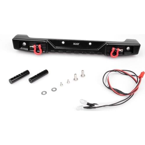 KYX Racing CNC Machined Aluminum Rear Bumper Upgrades Parts Accessories for RC Crawler Car Axial SCX10 III AXI03007 SCX10.3