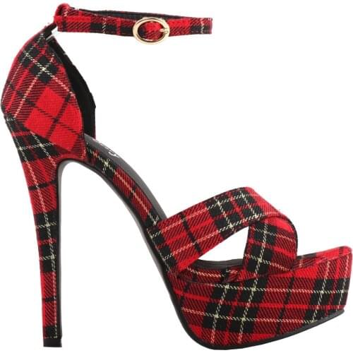 LF80107 Black Gold Lace Strappy Slingback Platform Stiletto Sandals Size 4/5/6/7/8/9/10