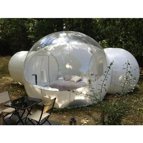 2020 Best Selling Inflatable Bubble Tent 4m/5m Or Customized Bubble Hotel With Toilet Double Rooms Bubble Dome Bubble Tree