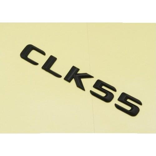 Matt Black ABS Car Trunk Rear Number Letters Words Badge Emblem Decal Sticker for Mercedes Benz CLK Class CLK55 AMG