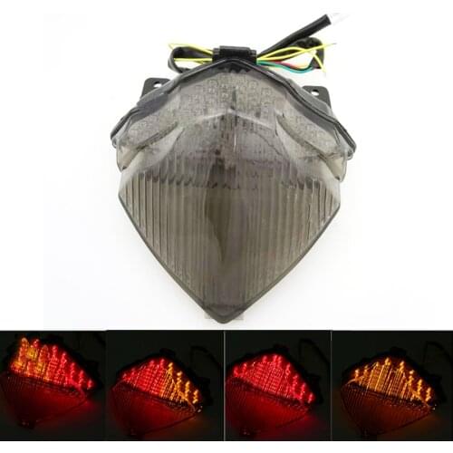 Motorcycle Smoke LED Rear Tail Brake Stop Signals Light for Yamaha YZF R1 05 2004-2006