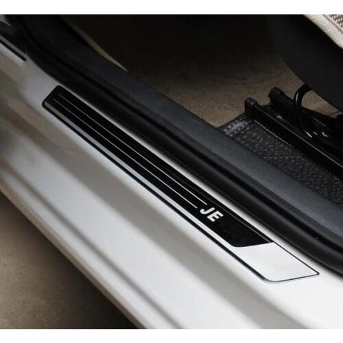 For Volkswagen JETTA Exterior Door Tread sill scuff plate Trim Stainless Steel 4pcs For 2011 2012 Vw JETTA 6 MK6