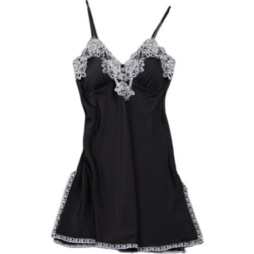 Nightgowns Dress Nightdress Backless Slit Hem Women Sexy Sleepwear Women Dress for Summer Night Dress Underwear Party Nightie