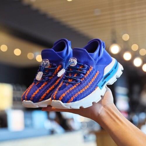 Autumn New Arrivals Kids Shoes Children Girls Sneakers Baby Toddler Fashion Breathable Mesh Boys Knit Stretch Socks Sports Shoes