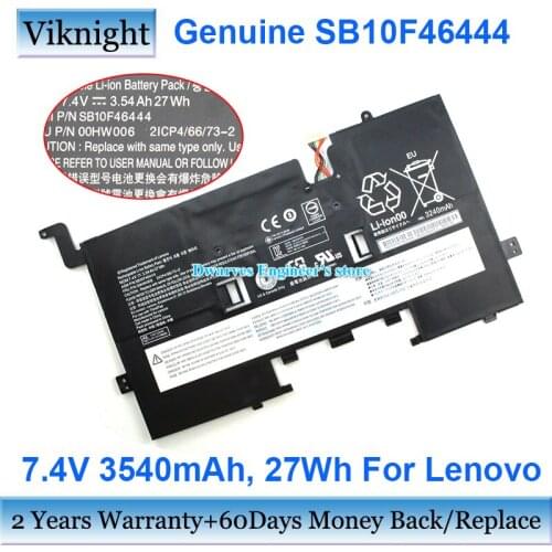 Genuine SB10F46444 7.4V 3540mAh Battery for Lenovo HELIX 2 WITH PRO KEYBOA SB10F46444 00HW006 2ICP4/66/73-2 Rechargeable Battery