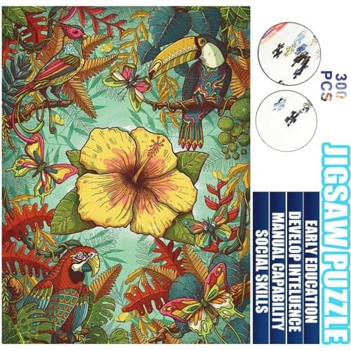 Jigsaw Puzzles For Children 300 Pieces Of Patterned Beautiful Flower Pictures Children Adult Educational Toys Puzzle Gifts