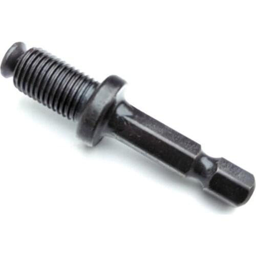 1/4" Hex Shank Adapter Male Thread Screw For Drill Chuck 9/14mm 1/4"-1/2" UK