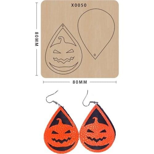 Handmade Diy Die Cutting Plates Tool Die Laser Mold Earrings Halloween Pumpkin Metal Cutting Dies Suitable For Big Shot Machines