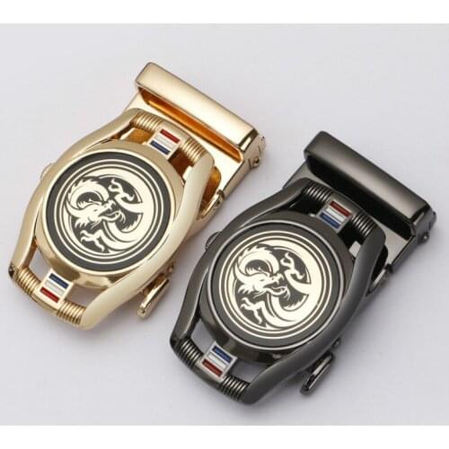 New Mens Business Alloy Automatic Buckle Unique Men Plaque Belt Buckles for 3.5cm Ratchet Men Apparel Accessories G1586