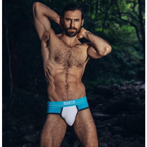 BITCED Sexy Mens Underwear Stitching Color Breathable Underwear Sexy Pure Cotton Hip Underwear Thong Mens Underwear 2021 New