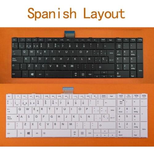 SP Spanish New Keyboard for Toshiba Satellite S850 S850D S855 S855D S870 S870D S875 S875D S950 S955 S950D S955D Laptop White