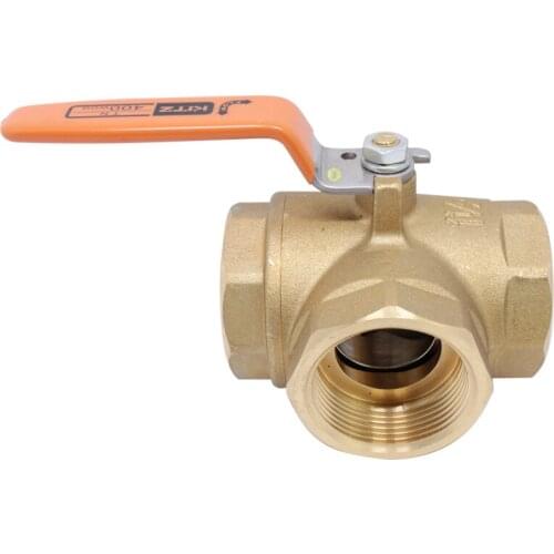 Japan brand KITZ TN Three way ball valve type 400 forged brass ball valves for Water, oil, gas