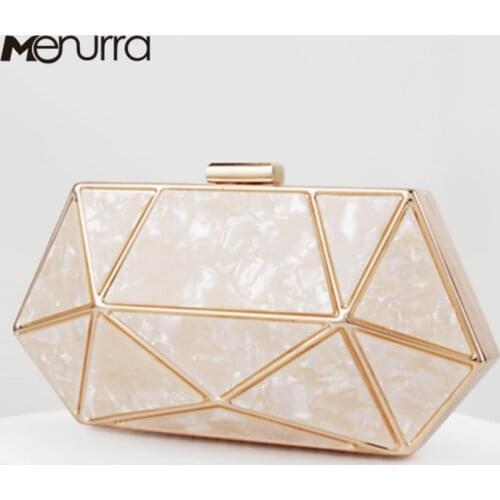 Women Acrylic Evening Bags Esigner Bolsa Feminina Striped Patchwork Luxury Party Prom Casual Clutch