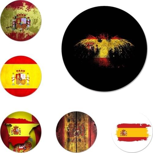 Spain Spanish flag Icons Pins Badge Decoration Brooches Metal Badges For Backpack Decoration