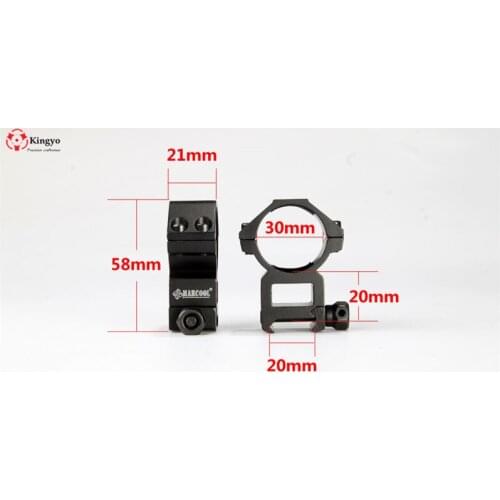 1 Pair Tactical 30mm Scope Mount Rings Medium Profile Picatinny Weaver 20mm Rail Mount For Hunting Accessories