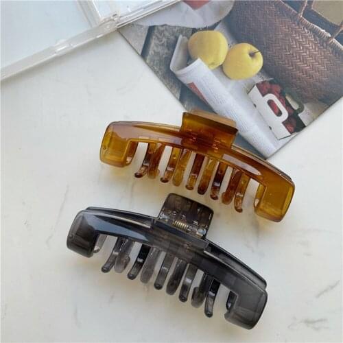 1PC Barrettes Hair Clips Hair Claw For Women Acrylic Hairpins Hair Crab Claws Girls Make UP Washing Tool Accessories Decoration