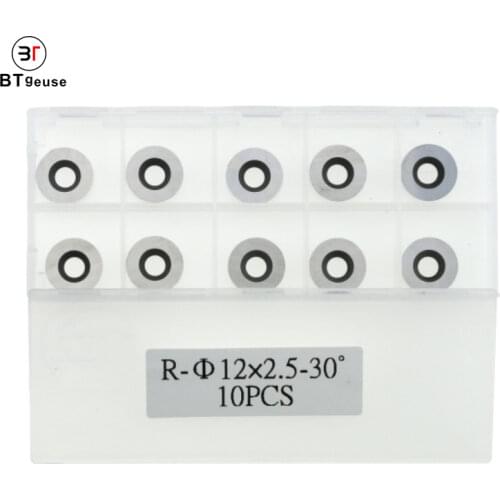 10pcs 12mm(.472") Round Tungsten Carbide Insert Cutters for Mini/Mid Finishers and Full/Pro Hollowers Wood Turning Lathe Tools