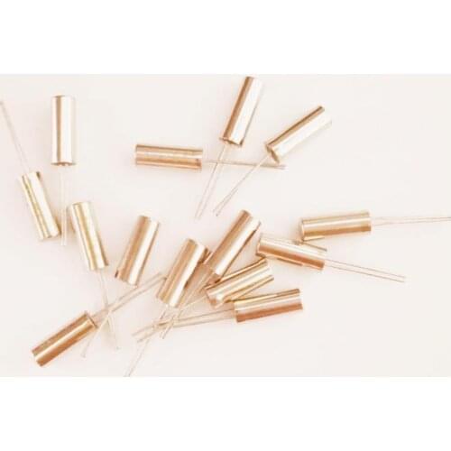 10pcs Cylindrical 3*8mm 32.768K Quartz Crystal 32768 Passive Crystal Resonator