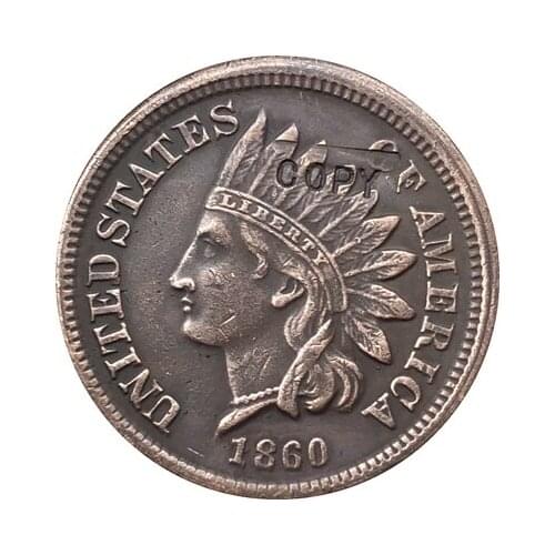 1860 Indian head cents coin copy