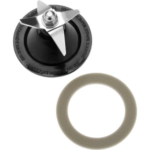 2pcs/kit Blender Cutter Blade+Gasket Seal Ring 911993900,990035700 &990079500 Replace Part fits for Hamilton Beach 908, 909, 939