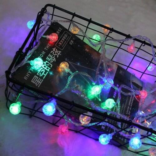 3/6/10M LED Crystal Bubble Ball Light String 2 Color Fairy Light Lamp for Bedroom Wedding Party Decoration Outdoor String Lights