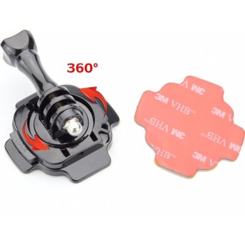 360 Motorcycle Helmet Rotary Adhesive Base Mounts for GoPro 8 7 6 5 3 Session SJ4000 Xiaomi Yi 4K Eken Action Camera Accessories