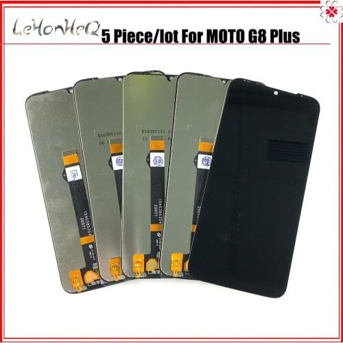 5 Piece/lot LCD Display For MOTO G8 Plus XT2019 LCD Display touch screen digitizer assembly replacement For MOTO G8 Plus LCD