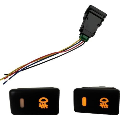 Automobile 5Pcs Rear Fog Light Rocker Large Switch Button for Toyota Reiz 2006 to 2009 Car Accessories