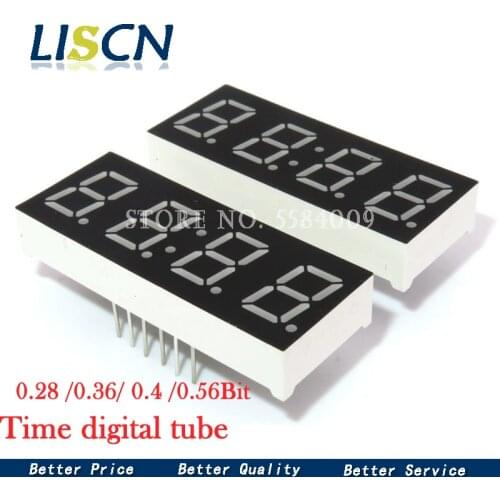 5pcs Digital tube segment Common anode common Cathode AS Red 4 Bit time digital Tube 0.28 0.36 0.4 0.56 inch 1Red Display LED