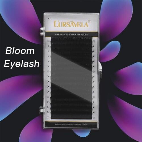 Cursavela Lashes Extension Premade Volume 3d/4d/5d/6d Lashes Russian Volume Grafting Eyelash Extension Individual Lashes