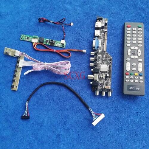 For M185XTN01.0/M185XTN01.1 Digital Signal USB AV VGA HDMI-compatible LED/LCD Screen controller board KIT LVDS 30-Pin 1366*768