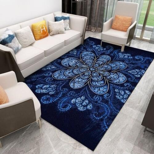 Chinese Nordic Carpet rug Digital printing Crystal fleece Non-slip crawling mat home big carpet bedroom floor mat Hotel mat