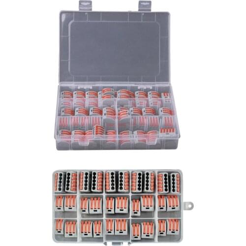 30/60pcs set Wire Connector Electrical Cable Terminal Block Universal Fast Terminal Wiring Cable Connectors of insulating