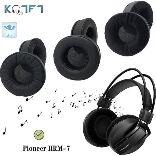 KQTFT Protein skin Velvet Replacement EarPads for Pioneer HRM-7 Headphones Ear Pads Parts Earmuff Cover Cushion Cups