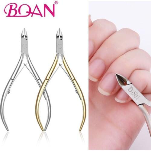 BQAN Nail Cuticle Nipper Double Spring Stainless Steel Dead Skin Remover Fingernail Toenail Cutter Clipper Scissor Manicure Tool